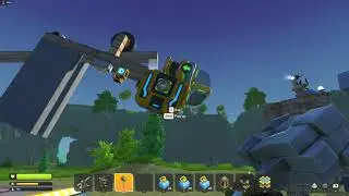 Scrap Mechanic Survival rail building monorail
