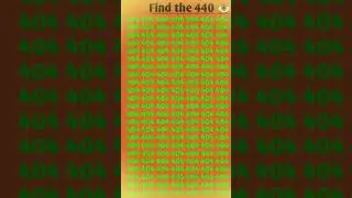 Find 440 🕵👁 #quizyourbrain #mathpuzzles #shorts