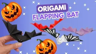 Origami Paper Flapping Bat | How to make paper bat | Paper Toy #bat#diy #craft #tutorial