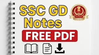 Download SSC GD Notes 2026 | Free PDF Notes for SSC GD Constable | Full Study Material