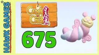 Candy Crush Jelly Saga Level 675 (Puffler mode) - 3 Stars Walkthrough, No Boosters