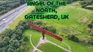 Angel of the North, Gateshead, Tyne and Wear, Drone Footage (4K)