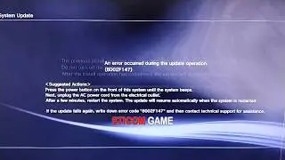 PS3 ERROR CODE 8002f147