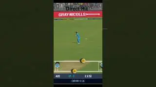 Amazing Direct Hit | Real Cricket 24 Gameplay Video #rc24 #gaming #shorts