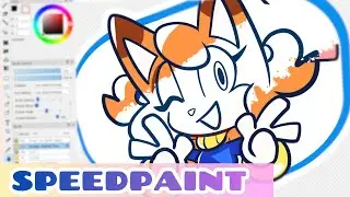 OC Emote!! 🧡✨[speedpaint + rigging timelapse]
