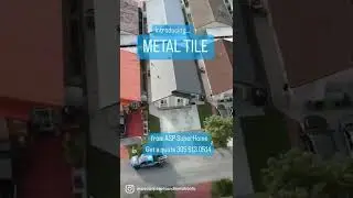 Metal tile roof installation in Miami by ASPSuperHome. #short