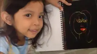 Kiddie Scratch Art with Rainbow Colors Scratch Paper Note Pad