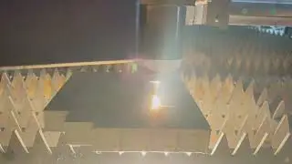 AccTek Fiber Laser Cutting Machine AKJ2040FBCR Test Video