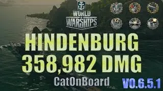 WOWS Hindenburg Highest DMG Record -CatOnBoard