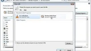 Windows 7: Change which programs Windows uses by default