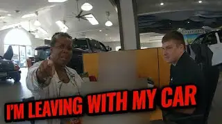 Customer Refuses to Leave Car Dealership After Dispute Escalates