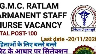 ||Permanent staff nurse vacancy 2020||LATEST NURSING||