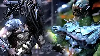 The Predator vs Kraken Reptile (Hardest AI CPU) - Mortal Kombat X Epic Fight