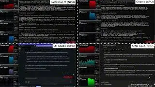 Compare with AMD GAIA (Lemonade), Ollama and LM Studio