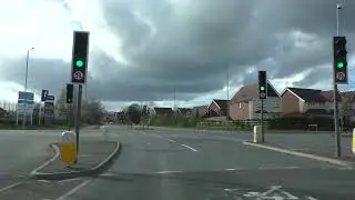 Driving On Tudor Way, Bromyard Road & Grove Way, Worcester, Worcestershire, UK 25th March 2023