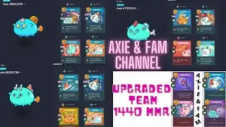 Drop 150 MMR still learning Aqua Mid Liner Beast card Little Branch. Team by Axie & Fam Channel