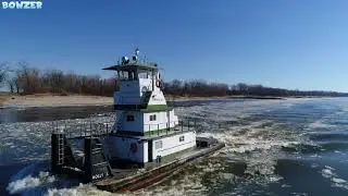 3 Towboats and a Warm up on the Mississippi 40 Miles South of St Louis