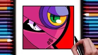 How to Draw Tara Icon From Brawl stars | Easy Step-by-Step Drawing Tutorial