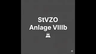 Stra&szlig;enverkehrs-Zulassungs-Ordnung (StVZO) Anlage VIIIb als Videopodcast