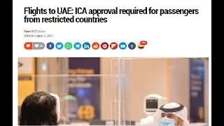 How to apply for ICA Approval for Entry to UAE  Emirates other then Dubai announced on 3 August 2021