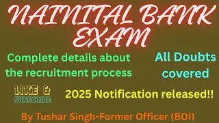 |Nainital Bank Exam Recruitment|  #nainitalbank  #bankexam #bankexampreparation #bankexams2025