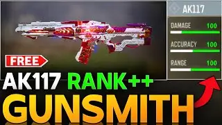 FINALLY IT'S HERE THE FREE MYTHIC AK 117 LAVA REMIX BEST GUNSMITH | AK 117  RANK BUILD IN COD MOBILE