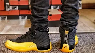 Nike Air Jordan 12 Retro Black University Gold Unboxing and Review