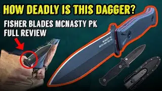 Fisher Blades McNasty PK Dagger Review | Tactical Fixed Blade for Self-Defense 🔥