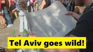 The vibrant Purim street party &ndash;an amazing celebration of religious and secular people (Zahi Shaked)
