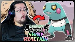 RANDOM SHINY CROAGUNK REACTION!!! (Pokemon Legends Arceus Shiny Reaction)