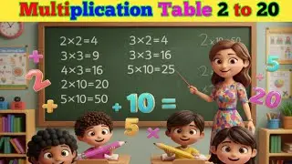 Table 2 to 10 | 2 to 10 Table | Tables for Kids | 2 से 10 तक पहाड़ा इंग्लिश में multiplication table