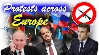 Europe witnesses a wave of anti-war and anti-inflation protests #Sshom #russia #ukraine #europe