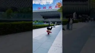 Next-Level Street Stunt at the Airport#stunt #streetstunt #shorts