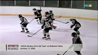 PEGTV: Sports Rewind-RAHA Hockey Girls AB Team vs Mohawk Valley, January 11, 2002