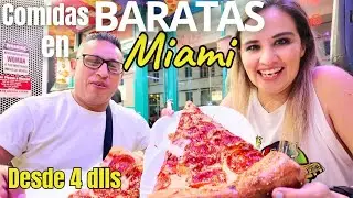 Top 5 comidas BARATAS en MIAMI BEACH. D&oacute;nde comer barato en Miami Beach, South Beach.