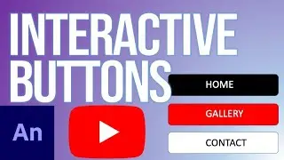Adobe Animate: How to create interactive buttons in Adobe Animate/Flash #adobeanimate