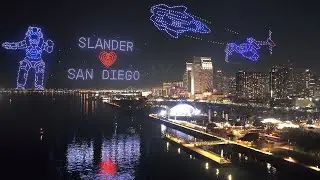 Шоу дронов Slander в Сан-Диего
