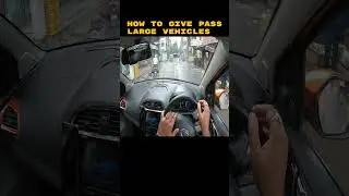 How to Give pass to Large Vehicle in Narrow Road #automobile #ytshorts #driving