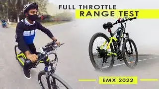EMX 2022 Emotorad Electric Cycle - FULL THROTTLE RANGE TEST: | Kitna Mila? | InfoTalk