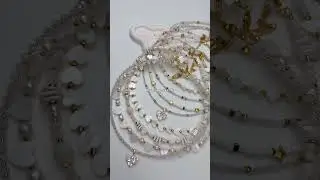 Custom crystal jewelry.Beaded crystal necklace.Beaded crystal bracelet. #jewelry #gemstonebeads