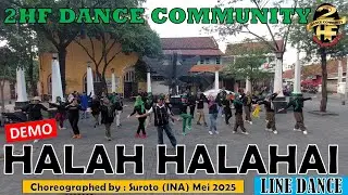 DEMO #HALAH #HALAHAI #LINE DANCE | 2HF #dance #community #indonesia | #semarang | #choreo : suroto