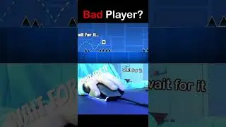 Bad player? #gaming #geometryjump #geometrydash #geometrydashhack #funny
