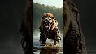 lion + Magar #shorts #shortvideo #subscribe #ytshorts #lion #magar #free # #dinosaur #lion