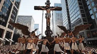 Biblical Street Parade Part 2 ✝️  Epic Jesus Procession & Sacred Visions