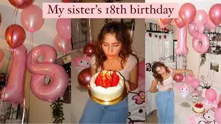 My sister&rsquo;s 18th birthday🧁🌷 + gift haul (hello kitty, my melody, ootd)