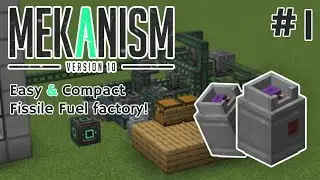 MINECRAFT | Mekanism:How to make Fissile Fuel factory | Part 1
