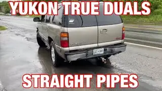 2001 GMC Yukon 5.3L TRUE DUAL EXHAUST w/ STRAIGHT PIPES!