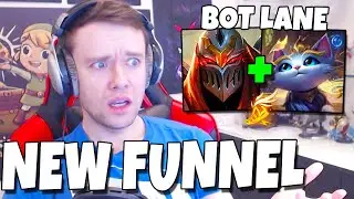 Theres a NEW FUNNEL STRAT.. and its super annoying. (ZED/YUUMI BOT) - Journey To Challenger | LoL