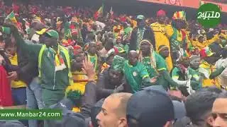 لمغرب × السنغال 🔥مباراة قوية وفوضى في المدرجات من جماهير السنغال