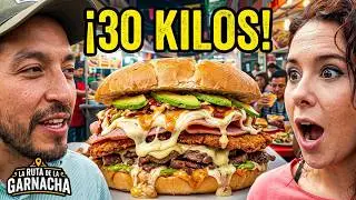 La torta más grande de México en Tortas el Recreo las originales del Vaquita FT Marisolpink